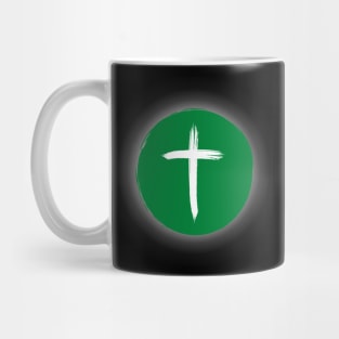 Christian Cross Solar Eclipse - Green Edition Mug